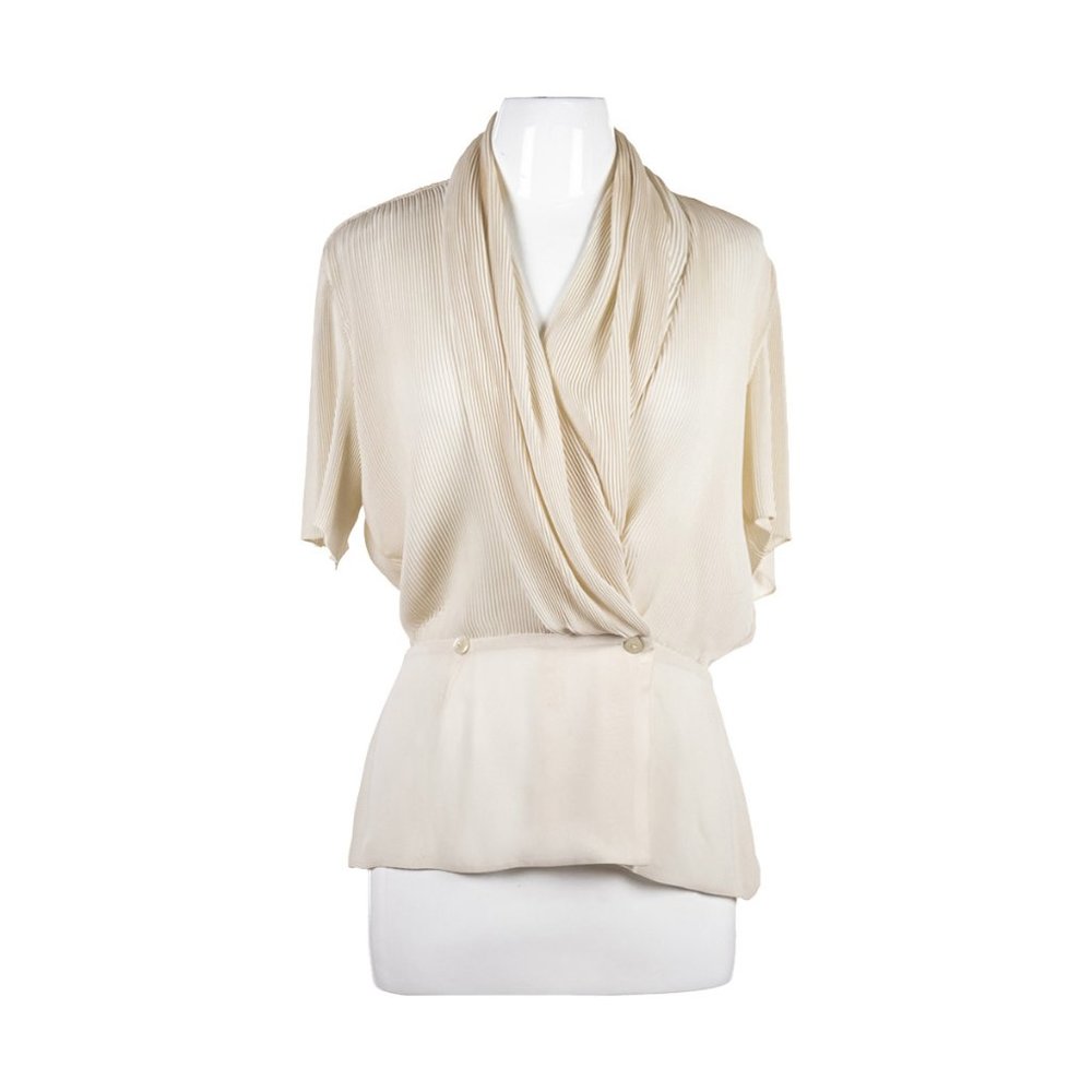 Dana Buchman Blouses 10 Ivory